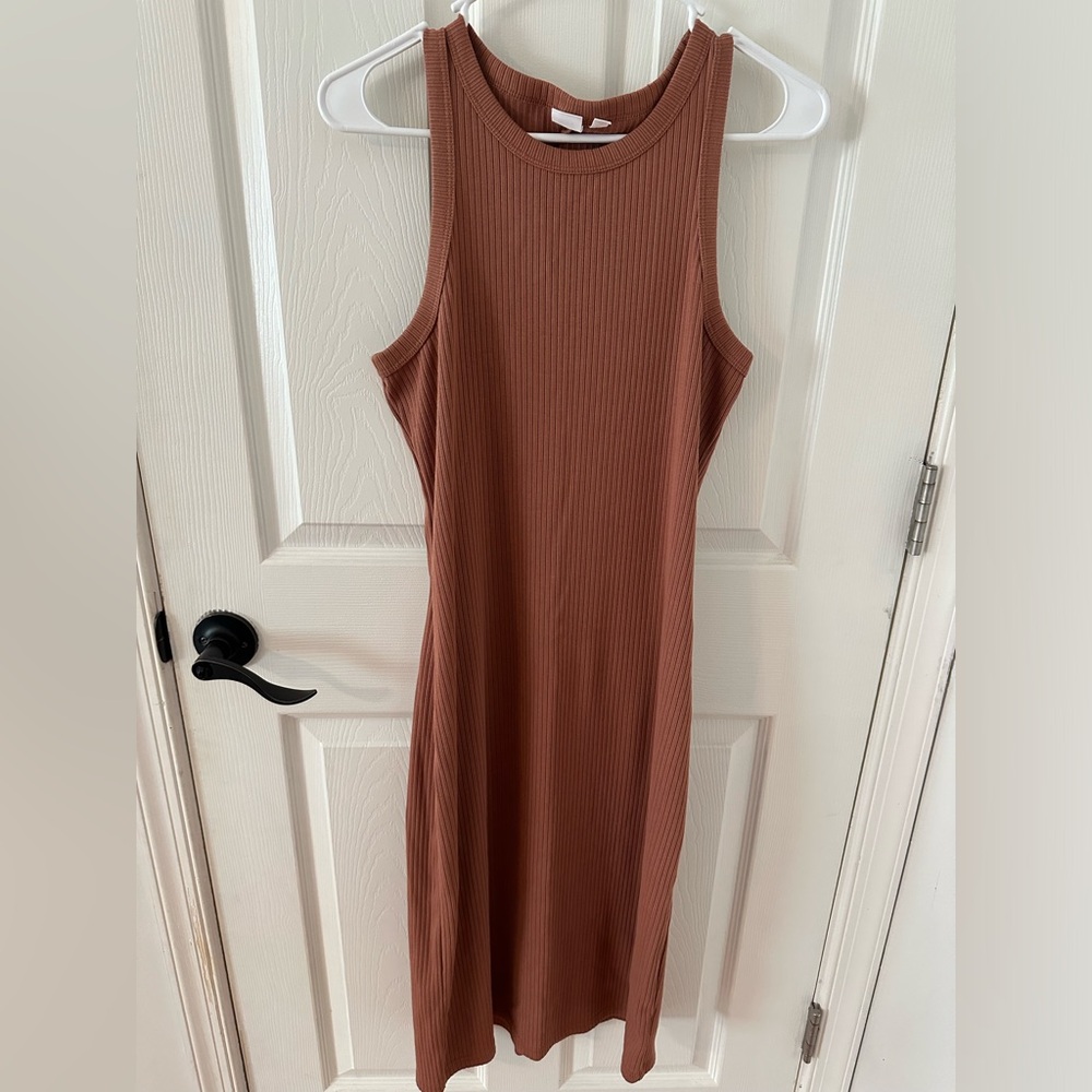 GAP Ribbed Midi Dress Size M EUC